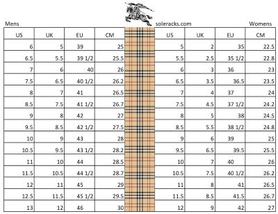 burberry mens shirt size chart|burberry blue label size chart.